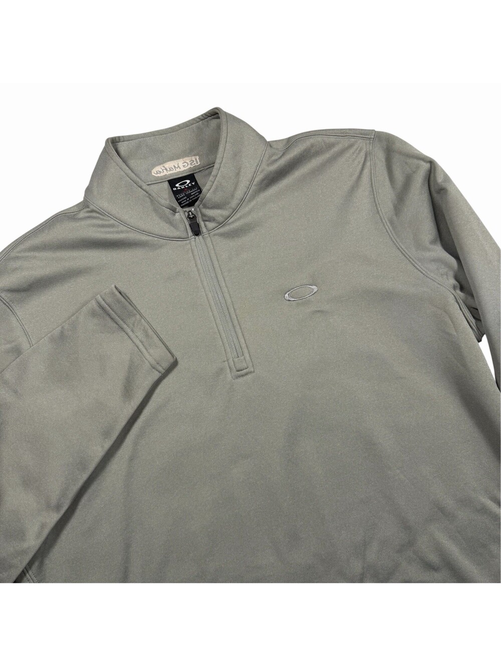 Oakley Men's Gray 1/4 Zip Mock Neck Long Sleeve Pullover Solid XL